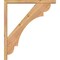 Ekena Millwork Olympic Block Smooth Bracket w/ Offset Brace, Western Red Cedar, 3 1/2"W x 26"D x 30"H BKT0402X26X30OLY05SWR - alternate 3